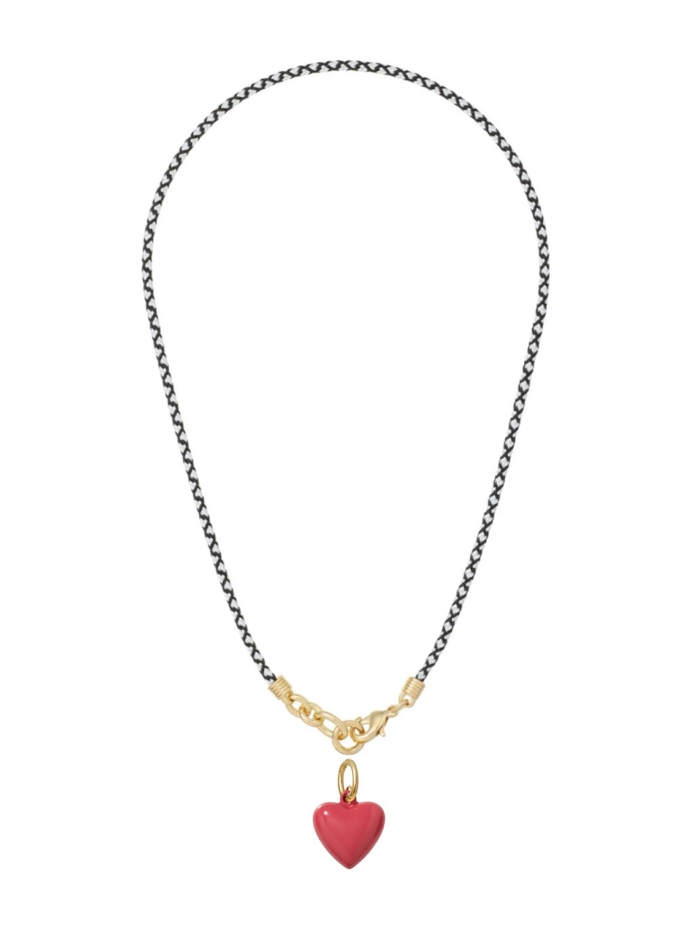 Roxanne Assoulin The Itsy Bitsy Happy Cord
Charm Necklace Salt&Pepper Dark Rose